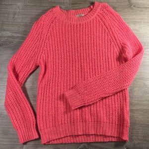 Madewell - Wallace Hot Pink Knit Wool Sweater